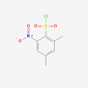 molecular formula C8H8ClNO4S B3276828 2,4-Dimethyl-6-nitrobenzenesulfonyl chloride CAS No. 64835-42-3