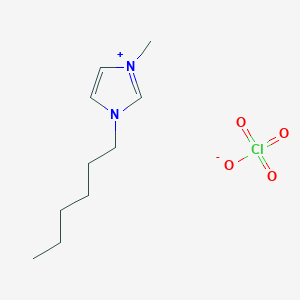 molecular formula C10H19ClN2O4 B3276837 1-Hexyl-3-methylimidazolium perchlorate CAS No. 648424-43-5