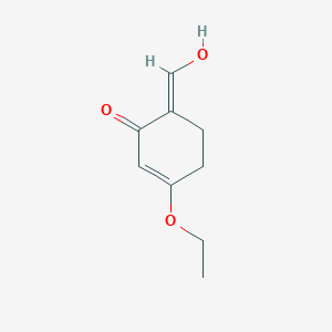 molecular formula C9H12O3 B3276869 (6E)-3-Ethoxy-6-(hydroxymethylidene)cyclohex-2-en-1-one CAS No. 64908-72-1