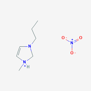 1-Methyl-3-propyl-2,3-dihydro-1H-imidazol-1-ium nitrate
