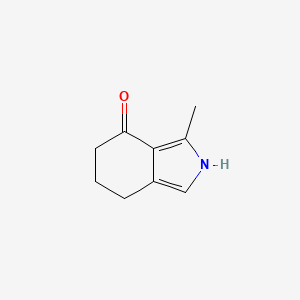 molecular formula C9H11NO B3276908 3-methyl-6,7-dihydro-2H-isoindol-4(5H)-one CAS No. 65038-93-9