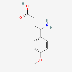 molecular formula C11H15NO3 B3276938 4-Amino-4-(4-methoxyphenyl)butanoic acid CAS No. 65076-36-0