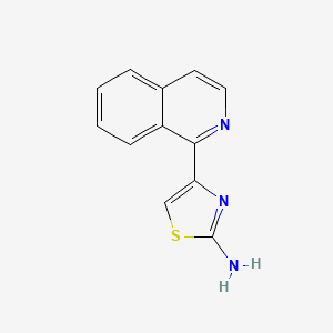 molecular formula C12H9N3S B3276953 2-Thiazolamine, 4-(1-isoquinolinyl)- CAS No. 651042-73-8