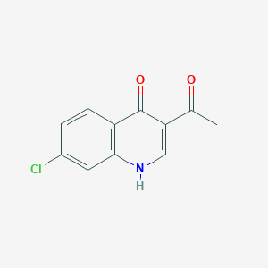 molecular formula C11H8ClNO2 B3276962 3-acetyl-7-chloroquinolin-4(1H)-one CAS No. 651331-06-5