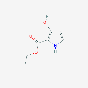 molecular formula C7H9NO3 B3276982 Ethyl 3-hydroxy-1H-pyrrole-2-carboxylate CAS No. 65171-89-3