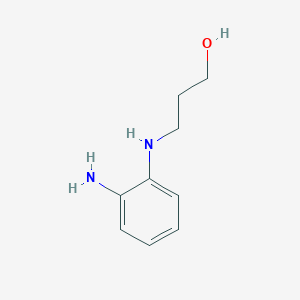 molecular formula C9H14N2O B3277025 3-[(2-氨基苯基)氨基]丙醇-1 CAS No. 65214-43-9