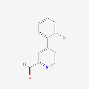 molecular formula C12H8ClNO B3277047 4-(2-Chlorophenyl)picolinaldehyde CAS No. 65219-36-5