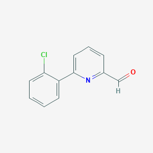 molecular formula C12H8ClNO B3277053 6-(2-Chlorophenyl)picolinaldehyde CAS No. 65219-38-7