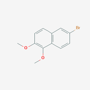 molecular formula C12H11BrO2 B3277068 6-Bromo-1,2-dimethoxynaphthalene CAS No. 65249-23-2