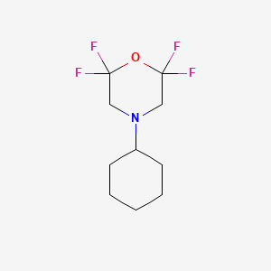 molecular formula C10H15F4NO B3277130 4-Cyclohexyl-2,2,6,6-tetrafluoromorpholine CAS No. 65472-15-3