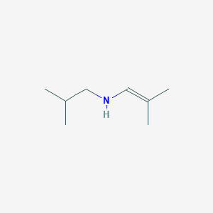 molecular formula C8H17N B3277149 (2-Methylprop-1-en-1-yl)(2-methylpropyl)amine CAS No. 65500-37-0