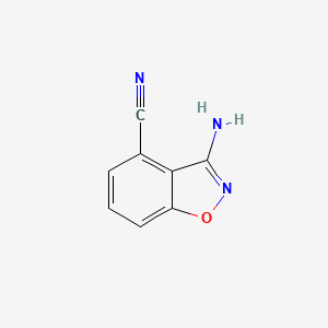 3-Aminobenzo[d]isoxazole-4-carbonitrile
