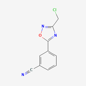 3-(3-Chloromethyl-[1,2,4]oxadiazol-5-YL)-benzonitrile