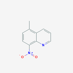 molecular formula C10H8N2O2 B3277307 5-Methyl-8-nitroquinoline CAS No. 65745-69-9