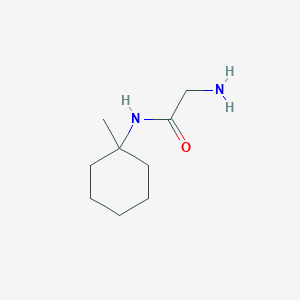 molecular formula C9H18N2O B3277356 2-氨基-N-(1-甲基环己基)乙酰胺 CAS No. 65822-43-7