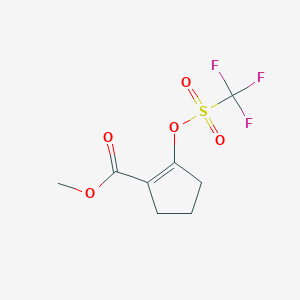 2-(Trifluoromethylsulfonyloxy)-1-cyclopentene-1-carboxylic acid methyl ester