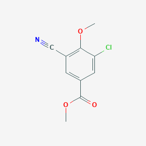 molecular formula C10H8ClNO3 B3277366 Methyl 3-chloro-5-cyano-4-methoxybenzoate CAS No. 65841-11-4