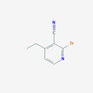 molecular formula C8H7BrN2 B3277443 3-Pyridinecarbonitrile, 2-bromo-4-ethyl- CAS No. 65996-20-5