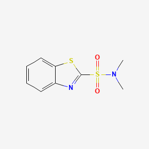 molecular formula C9H10N2O2S2 B3277462 N,N-dimethylbenzo[d]thiazole-2-sulfonamide CAS No. 66003-73-4