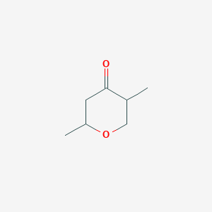 molecular formula C7H12O2 B3277485 2,5-Dimethyldihydro-2H-pyran-4(3H)-one CAS No. 66109-81-7