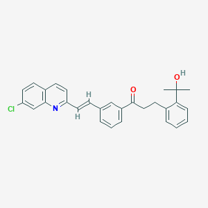B032775 1-[3-[(1E)-2-(7-Chloro-2-quinolinyl)ethenyl]phenyl]-3-[2-(1-hydroxy-1-methylethyl)phenyl]-1-propanon CAS No. 1258428-71-5