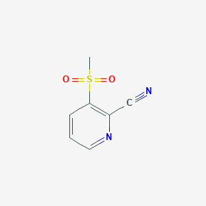 molecular formula C7H6N2O2S B3277519 3-Methanesulfonylpyridine-2-carbonitrile CAS No. 66154-67-4