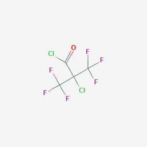 molecular formula C4Cl2F6O B3277568 2-Chloro-3,3,3-trifluoro-2-(trifluoromethyl)propionyl chloride CAS No. 662-19-1