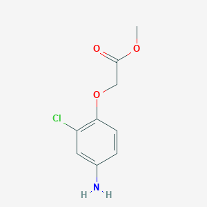 molecular formula C9H10ClNO3 B3277575 Methyl 2-(4-amino-2-chlorophenoxy)acetate CAS No. 662215-80-7