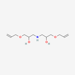 molecular formula C12H23NO4 B3277597 2-Propanol, 1,1'-iminobis(3-allyloxy- CAS No. 6626-36-4