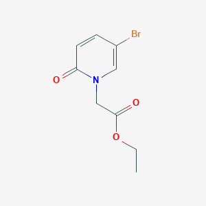molecular formula C9H10BrNO3 B3277650 Ethyl 2-(5-bromo-2-oxo-1,2-dihydropyridin-1-yl)acetate CAS No. 663195-13-9