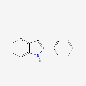 molecular formula C15H13N B3277669 4-methyl-2-phenyl-1H-indole CAS No. 66354-67-4