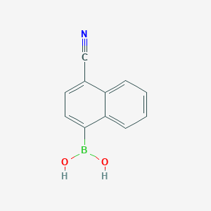 molecular formula C11H8BNO2 B3277720 4-Cyano-1-naphthyl boronic acid CAS No. 664364-43-6