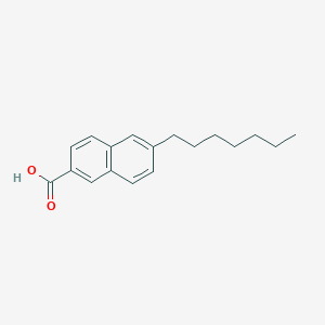 molecular formula C18H22O2 B3277740 6-Heptyl-2-naphthoic acid CAS No. 66473-01-6