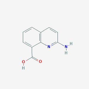 molecular formula C10H8N2O2 B3277757 2-Aminoquinoline-8-carboxylic acid CAS No. 665010-47-9