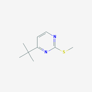 molecular formula C9H14N2S B3277771 4-Tert-butyl-2-(methylthio)pyrimidine CAS No. 66522-12-1