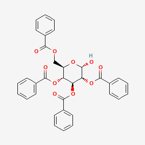 molecular formula C34H28O10 B3277778 2,3,4,6-Tetra-O-benzoyl-a-D-glucopyranose CAS No. 66530-18-5