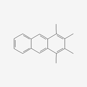 molecular formula C18H18 B3277794 1,2,3,4-Tetramethylanthracene CAS No. 66553-01-3