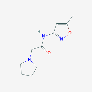 N-(5-methyl-1,2-oxazol-3-yl)-2-(pyrrolidin-1-yl)acetamide