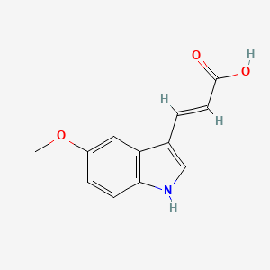 molecular formula C12H11NO3 B3277877 (E)-3-(5-Methoxy-1H-indol-3-YL)acrylic acid CAS No. 66735-65-7