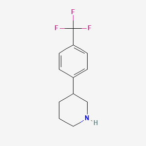 molecular formula C12H14F3N B3277882 3-(4-(Trifluoromethyl)phenyl)piperidine CAS No. 667461-63-4