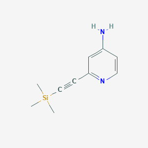 molecular formula C10H14N2Si B3277914 2-((Trimethylsilyl)ethynyl)pyridin-4-amine CAS No. 667932-22-1