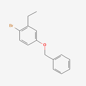 molecular formula C15H15BrO B3277926 1-溴-2-乙基-4-[(苯甲基)氧基]苯 CAS No. 668477-51-8