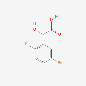 molecular formula C8H6BrFO3 B3277963 2-(5-Bromo-2-fluorophenyl)-2-hydroxyacetic acid CAS No. 668969-65-1