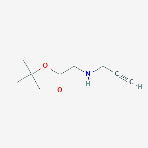 molecular formula C9H15NO2 B3277975 Tert-butyl 2-[(prop-2-yn-1-yl)amino]acetate CAS No. 66937-72-2