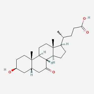 molecular formula C24H38O4 B3278009 3β-羟基-7-氧代-5β-胆烷-24-酸 CAS No. 67008-26-8