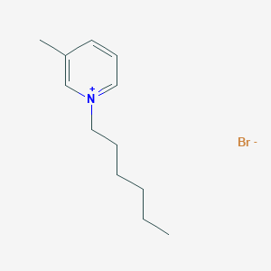 molecular formula C12H20BrN B3278017 1-Hexyl-3-methylpyridin-1-ium bromide CAS No. 67021-56-1