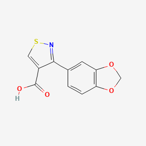 3-(Benzo[d][1,3]dioxol-5-yl)isothiazole-4-carboxylic acid