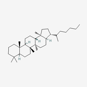 molecular formula C34H60 B3278059 17alpha(H),21beta(H)-22RS-TETRAKISHOMOHOPANE CAS No. 67069-13-0