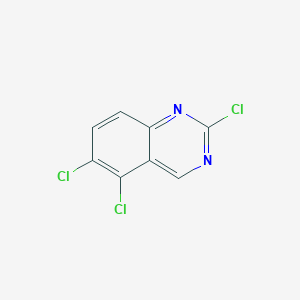 molecular formula C8H3Cl3N2 B3278088 2,5,6-Trichloroquinazoline CAS No. 67092-21-1