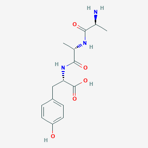 molecular formula C15H21N3O5 B3278107 H-Ala-ala-tyr-OH CAS No. 67131-52-6